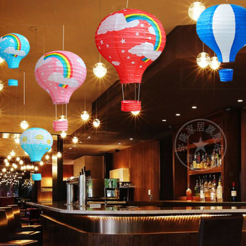 12 inch Hot Air Balloon Paper Lantern Lampshade Wedding Party Home Decor #4