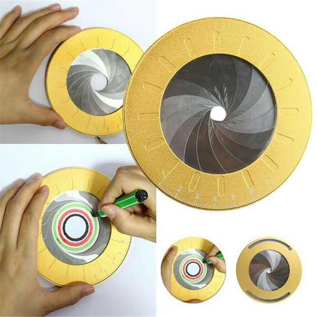 Adjustable Stainless Steel Woodworking Measuring Ruler Circle Drawing Tool