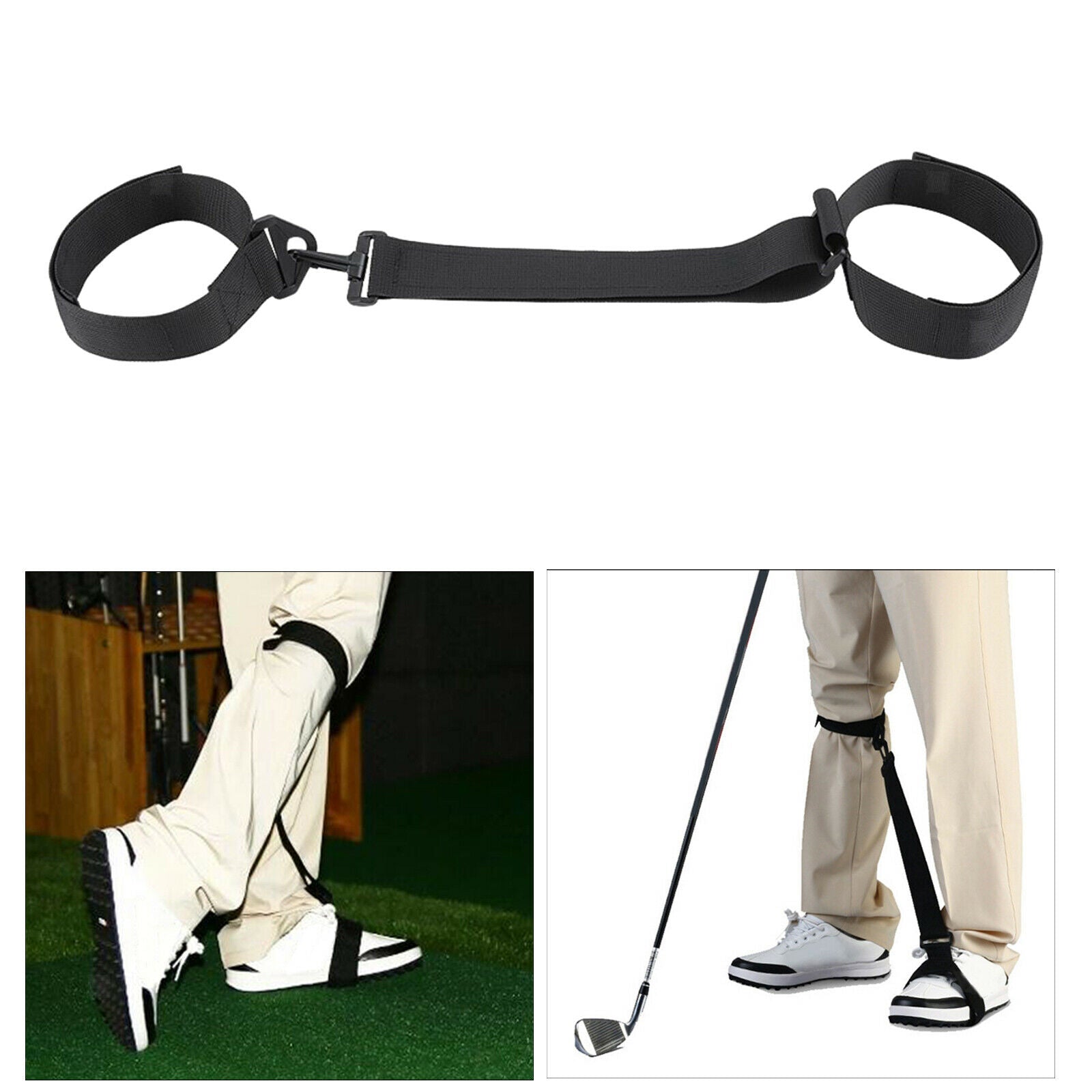 Golf Swing Training Leg Correcting Belt Practicing Posture Trainer Band