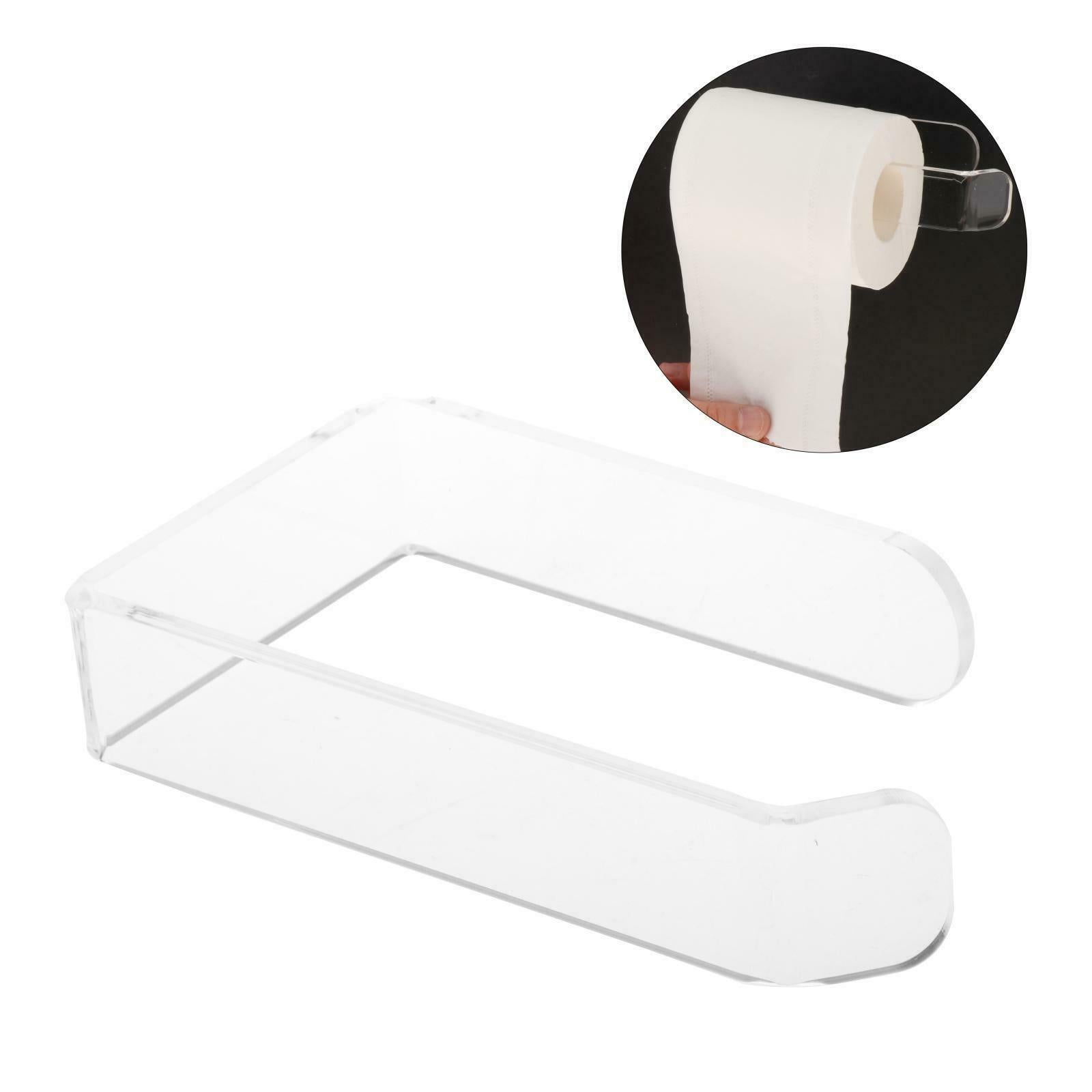 Punch-free Wall Mounted Toilet Roll Paper Holder Towel Rack Stand Durable