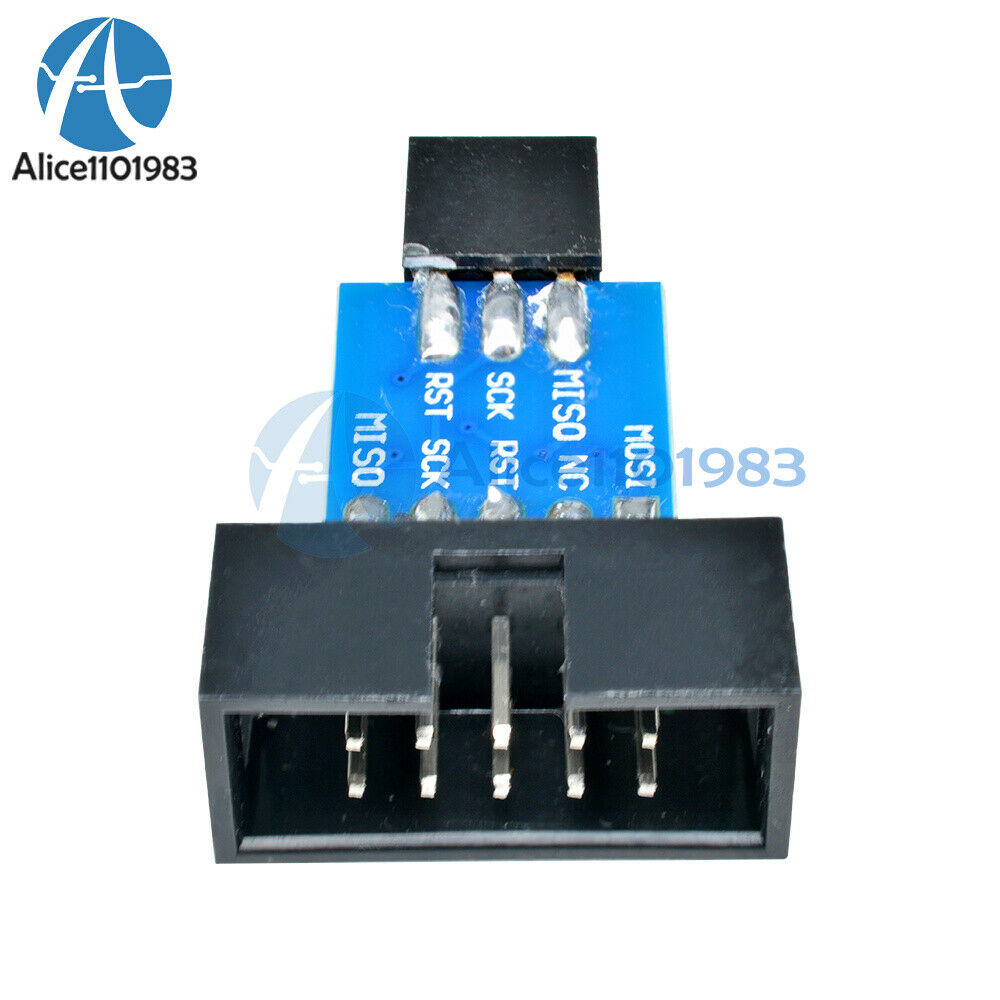 2pcs 10 Pin Convert to Standard 6 Pin Adapter Board F ATMEL AVRISP USBASP STK500