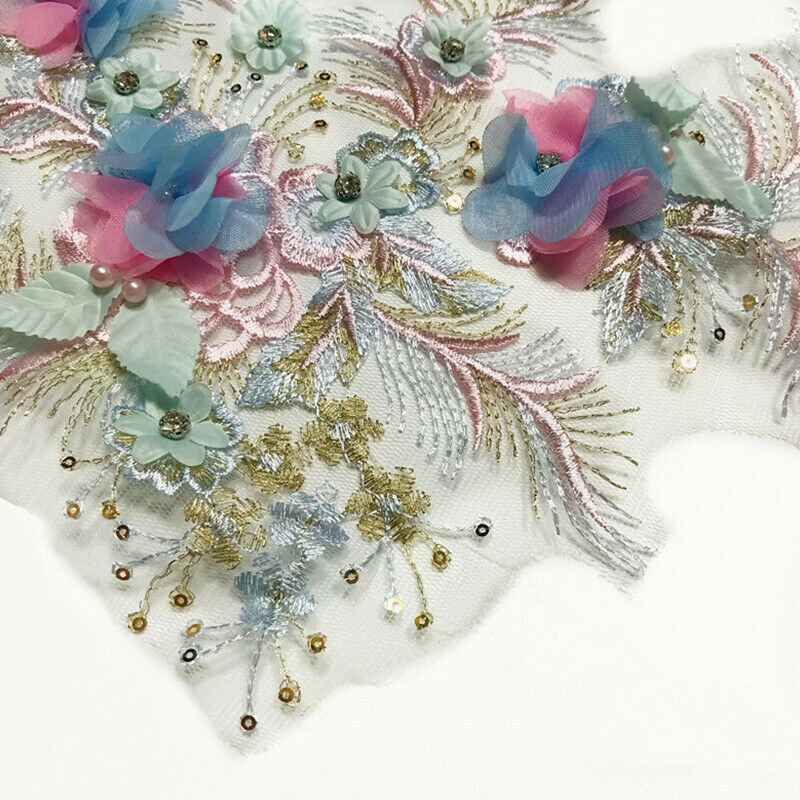 Flower Patch Reversible Sequin Patches For Clothing Sew On Stickers Kids .l8