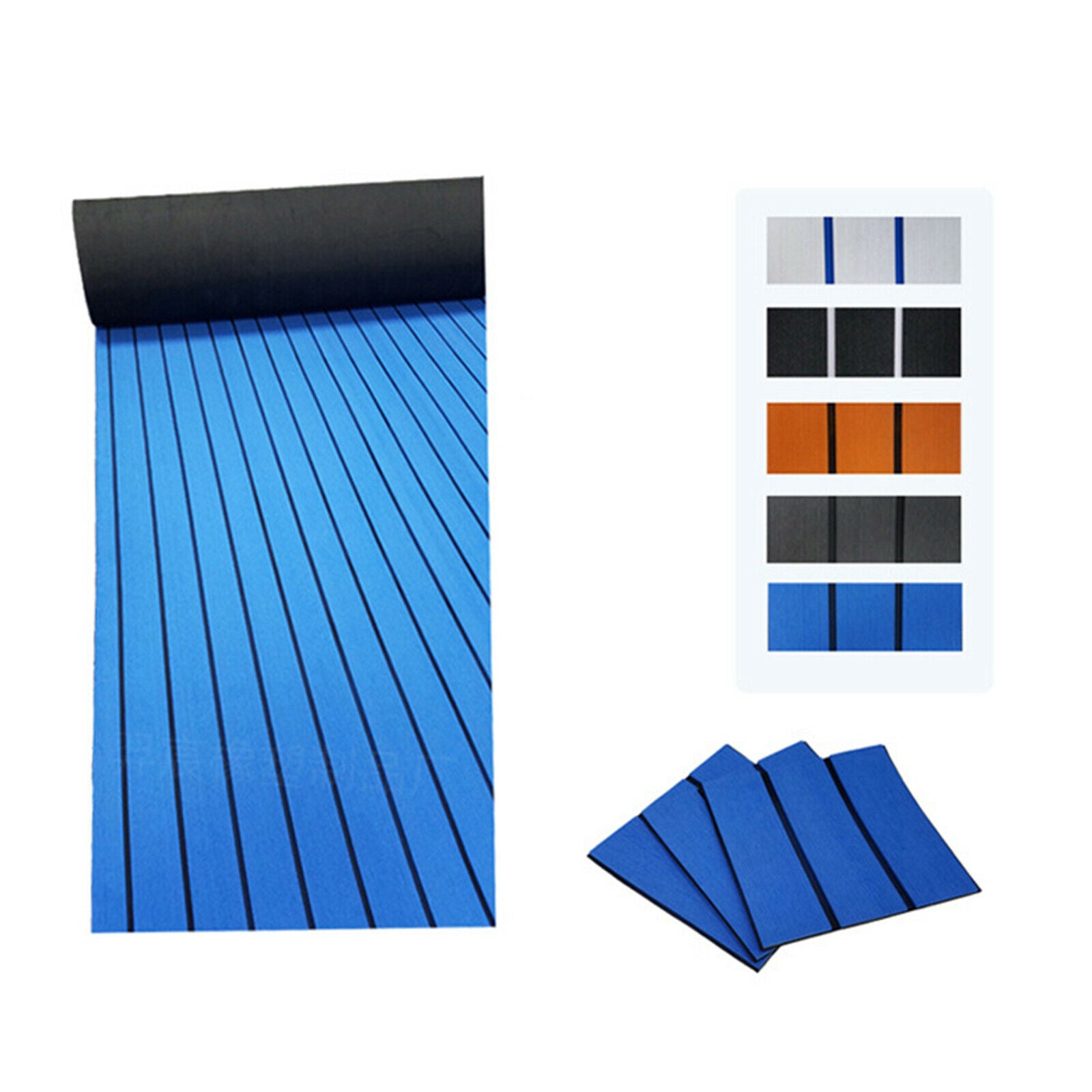 Non-Slip Boat Flooring Mat Yacht Decking Sheet Car Carpet 94x24 Inches