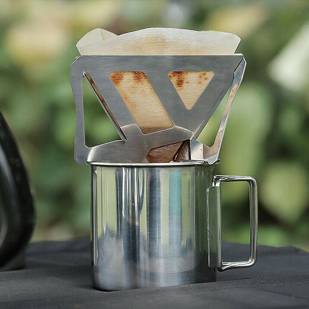 Foldable Coffee Drip Rack Hiking Coffee Dripper Filter Support Stand Bracket