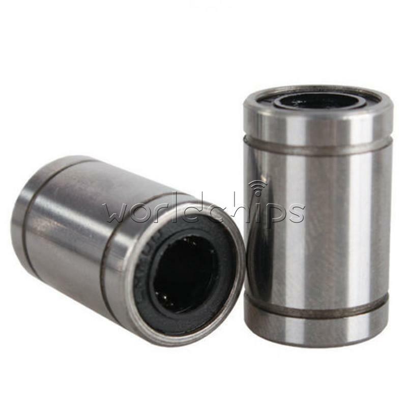 10PCS Practical Inscribed Circle 8mm LM8UU Linear Ball Bearing Bush Bushing New