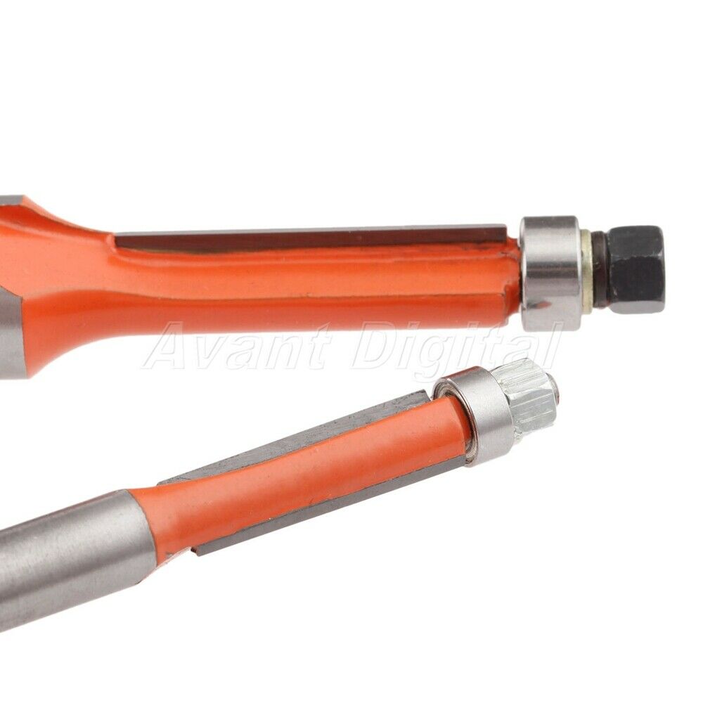 Useful 1/4"*1/4" Woodworking Router Bit Wood Edge Flush Trim Bit Trimming Cutter