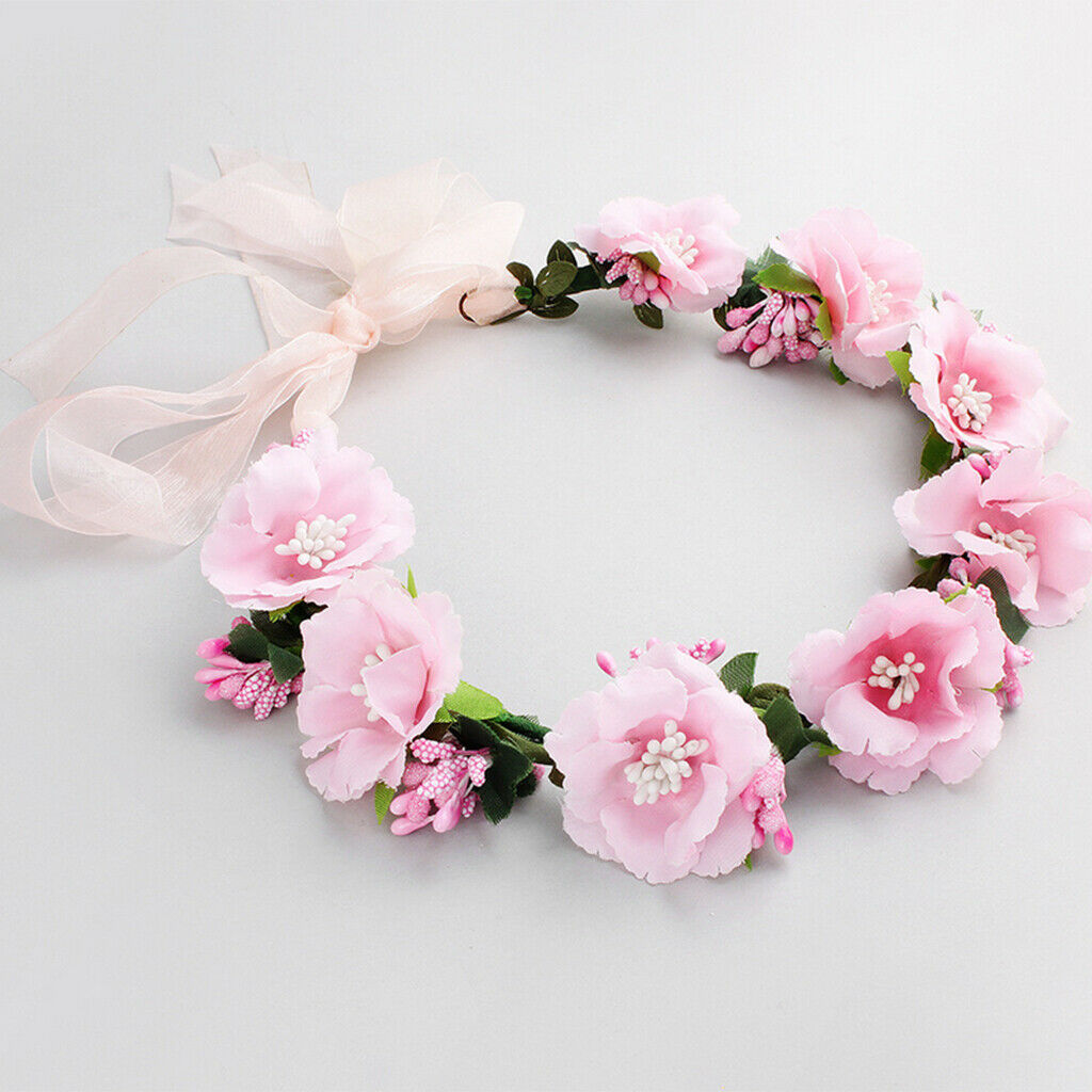 Summer Beach Boho Girls Floral Flower Festival Wedding Forehead Hair band