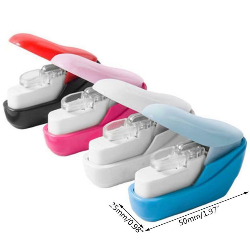Color Stapleless Stapler Book Paper Stapling Stapler Mini Portable No Staples