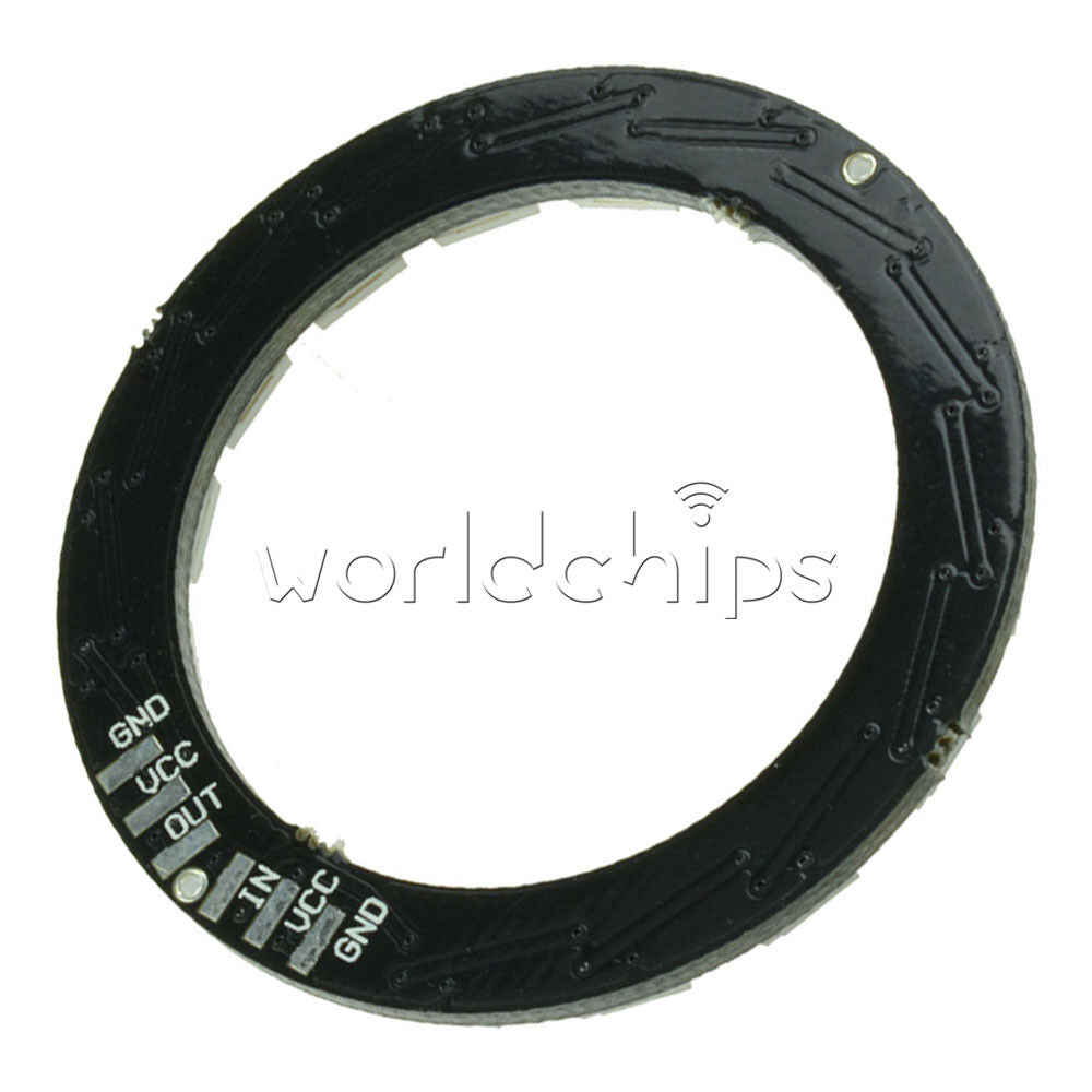 2PCS WS2812B 5050 RGB LED Ring 16Bit RGB LED + Integrated Driver 45mm forArduino