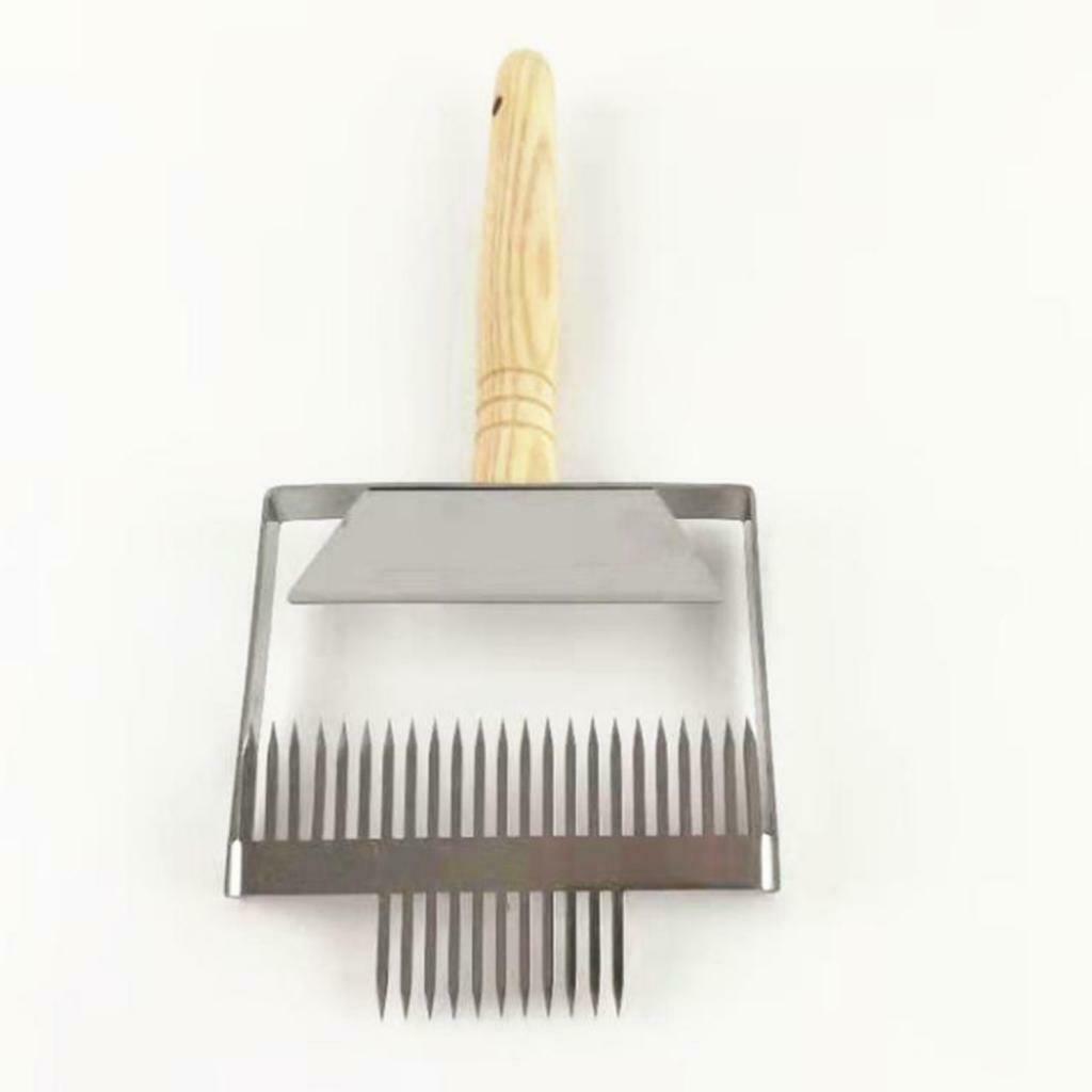 Widen Wooden Handle Beekeeping Tine Uncapping Fork Bee  Shovel Tool