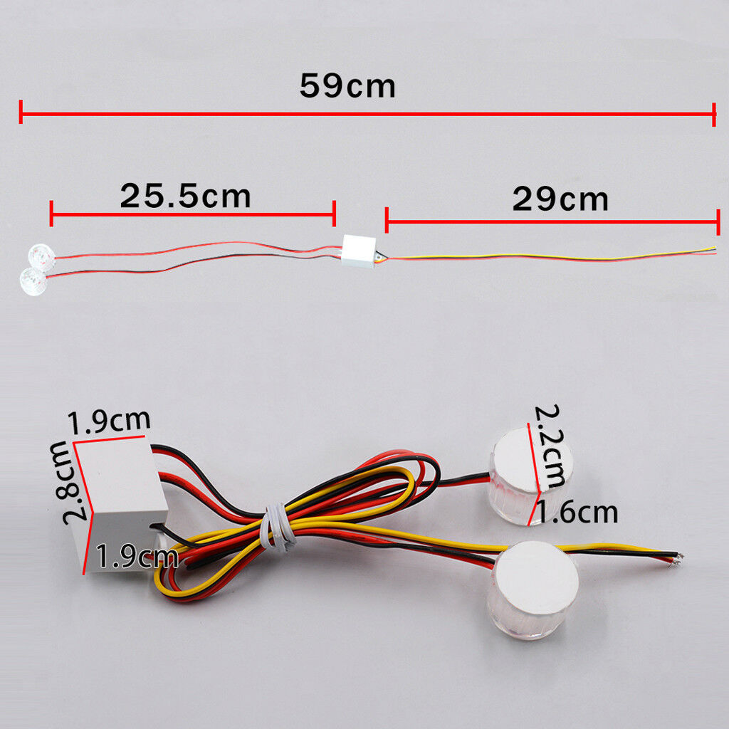 Car Truck ATV LED Strobe Light Flash Emergency Hazard Warning Lamp Red