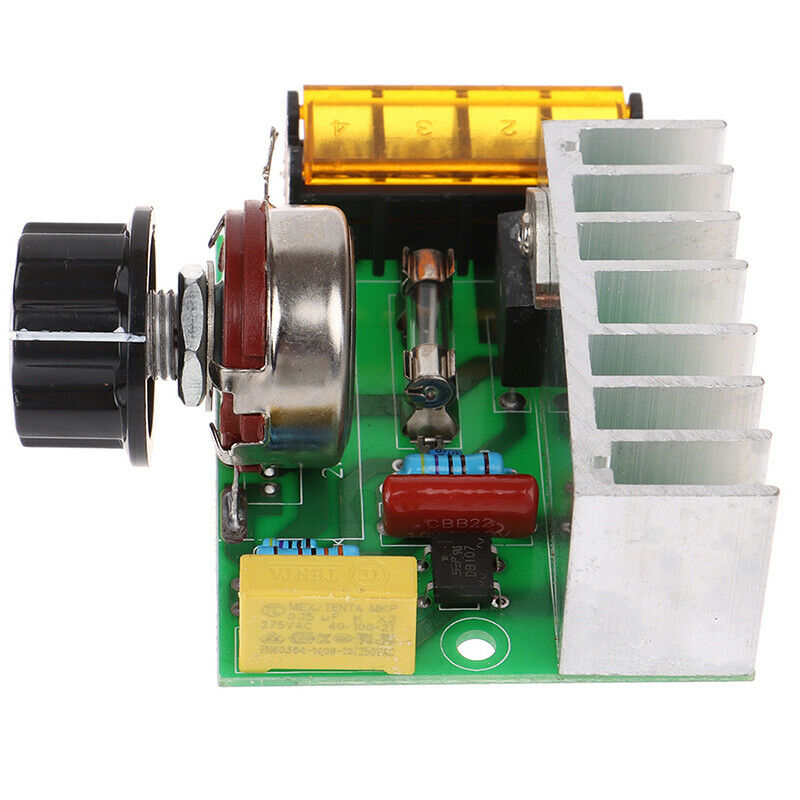 1Pc 4000W 220V AC SCR Electric Voltage Regulator Motor Speed Controller Dimm XC