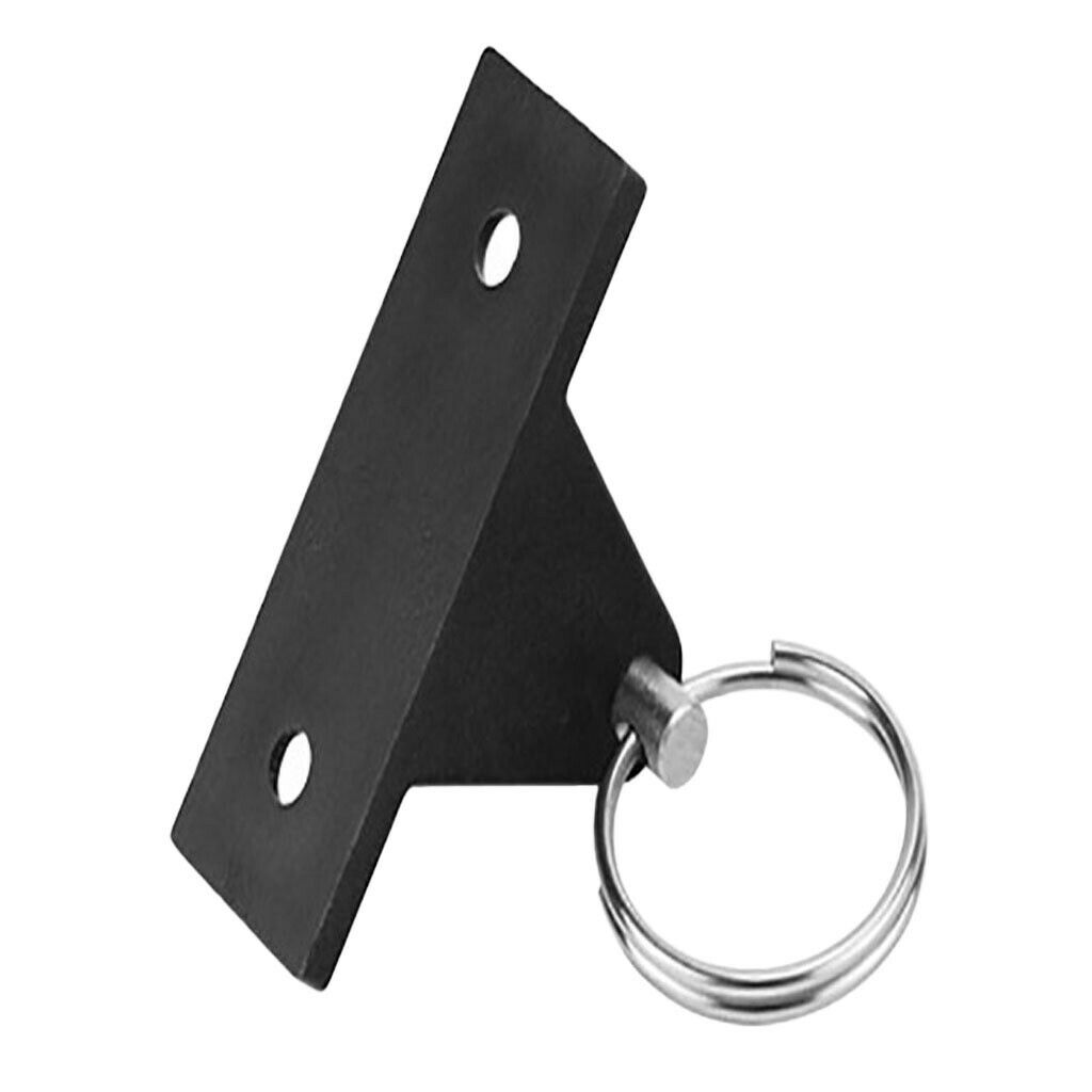 Black Nylon Boat Bimini Top Fitting with Quick Release Pin and Lanyard Set