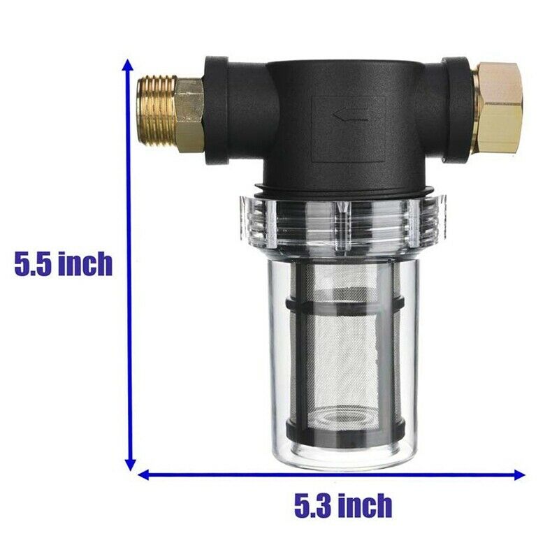 Garden Hose Filter for Pressure Washer Inlet Water, Inline Filter for SedimentY7