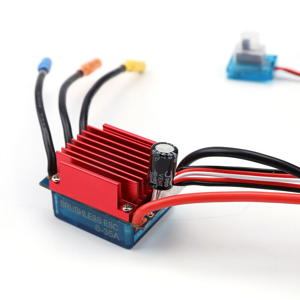 1:18 1:16 Brushless 35A ESC Speed Controller T-plug for RC Car Replacement
