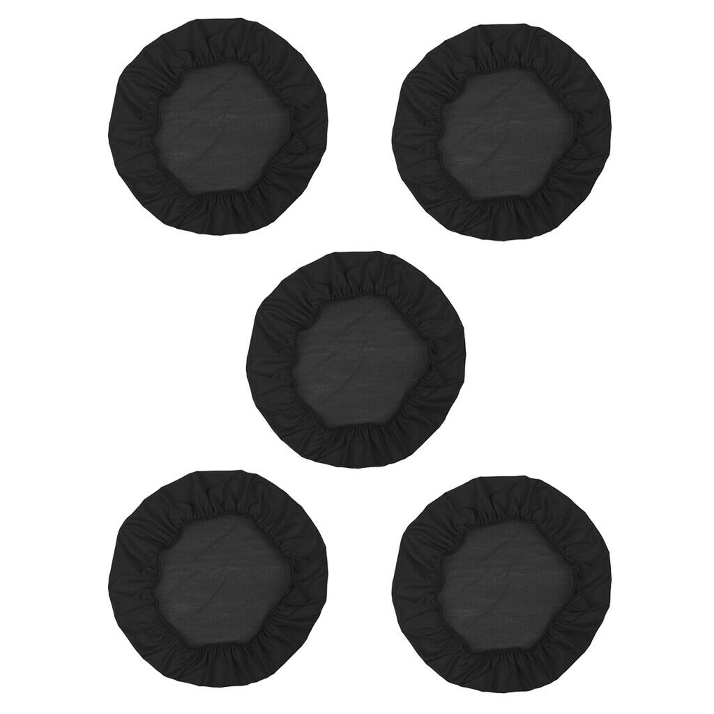 5 Pieces Polyester Spandex Dining Chair Seat Cover Cushion Wedding Banquet Chair