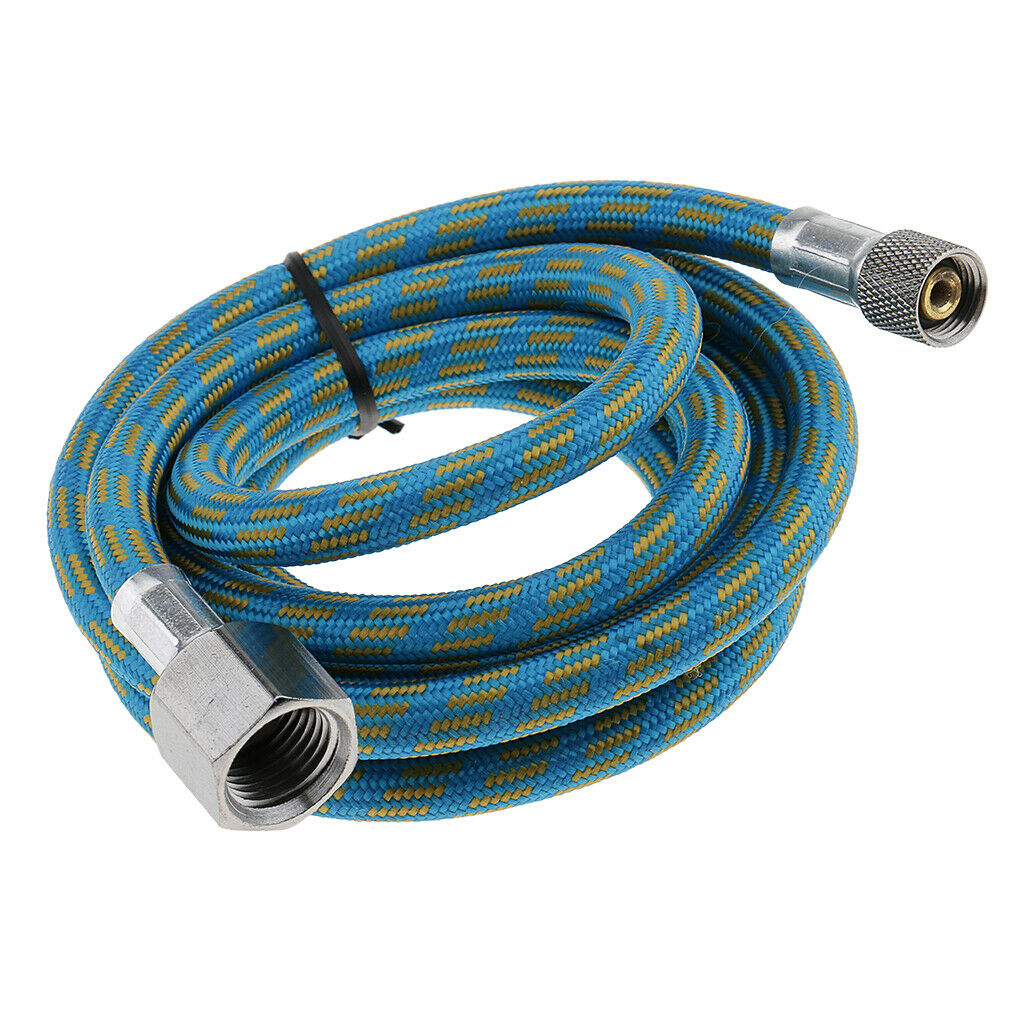 MagiDeal 1.5M 1/8" To 1/4" Spray Woven Pipe Braided Nylon Airbrush Air Hose