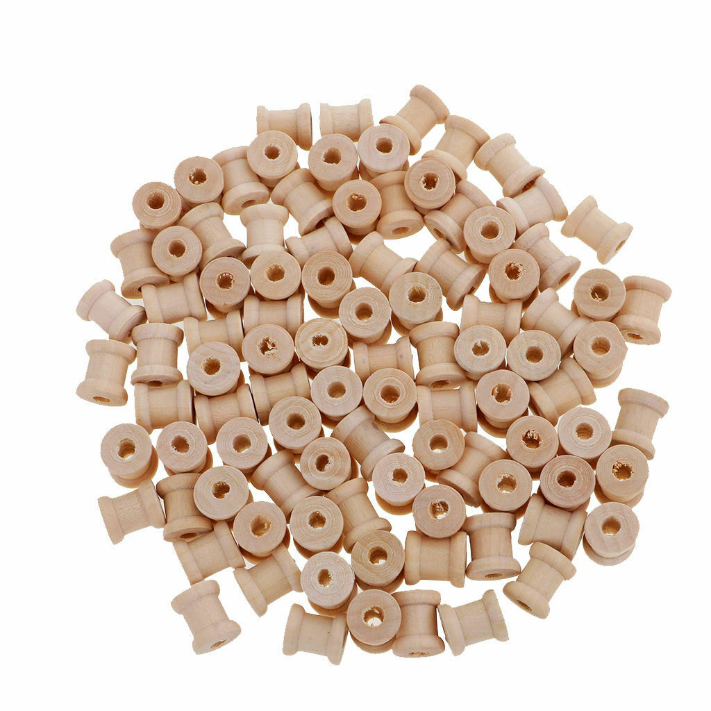 100Pcs Sewing Empty Spools Sewing Notions for Thread String Trims 14mmx12mm