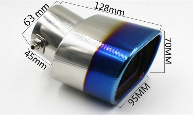 Car Auto Exhaust Pipe Tail Muffler Tip Stainless Steel for Dia Less than 55mm