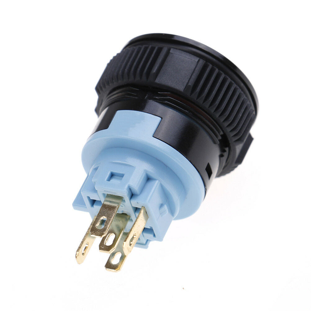22mm red led emergency warning flash light push button self-locking switch J SJ