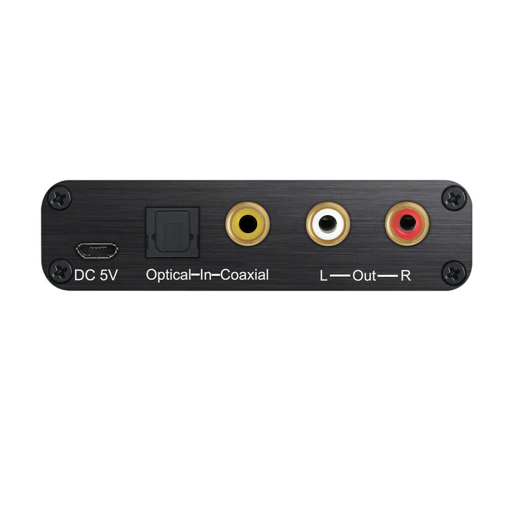 Digital Audio Decoder 192kHz DAC Volume Control Toslink Coaxial Converter