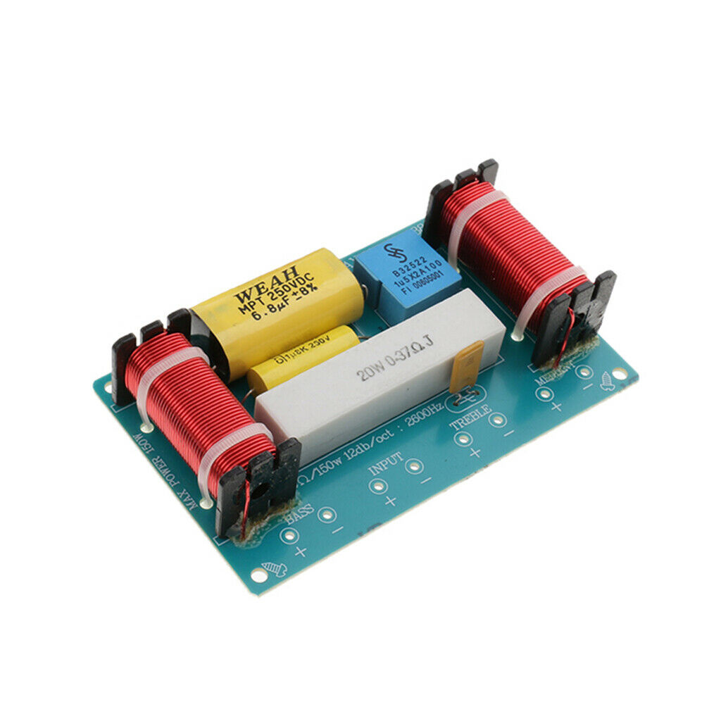 Set of 1 3 Way Audio Filter Speaker Crossover Frequency for Aux Device