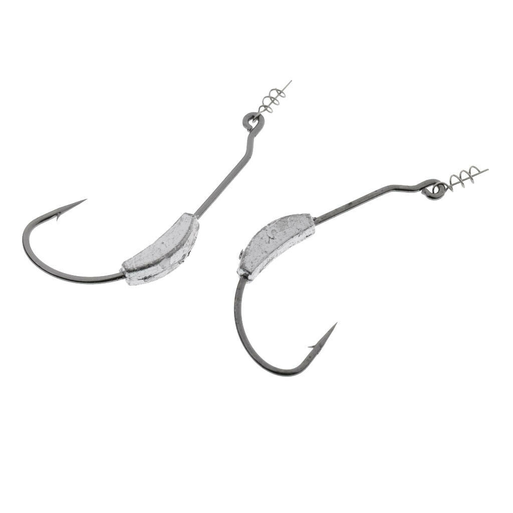 5Pcs High-carbon Steel Weighted Swimbait Hook Fishhook with   7g