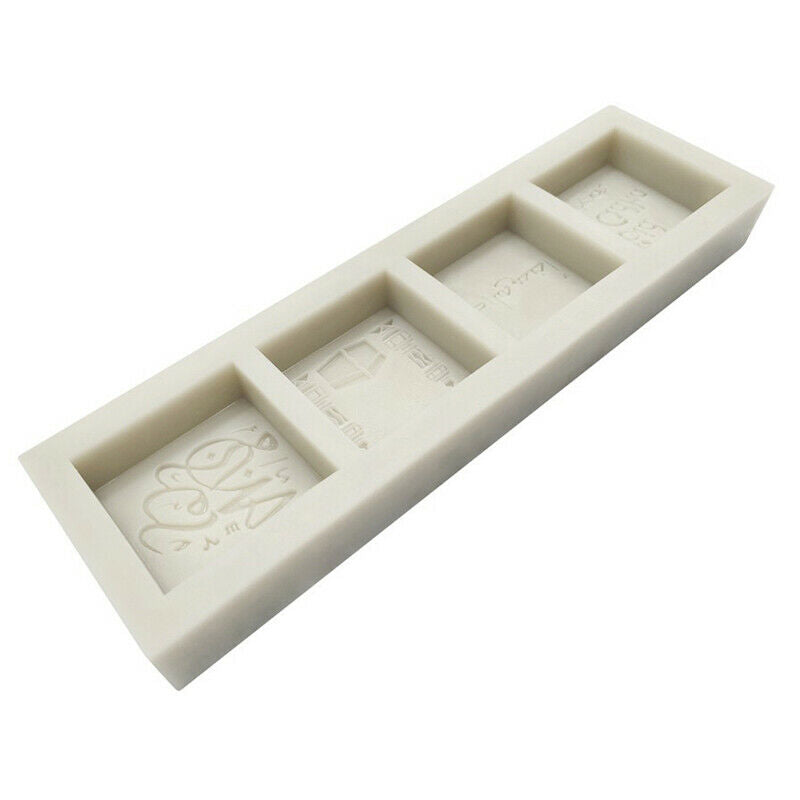 Eid Mubarak Letter Silicone Mold Cake Chocolate Decorating MouldBDAU