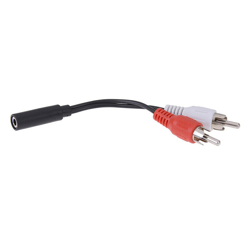 2in1 Audio cable 3.5mm to 2rca double lotus head audio adapter cable av c.l8