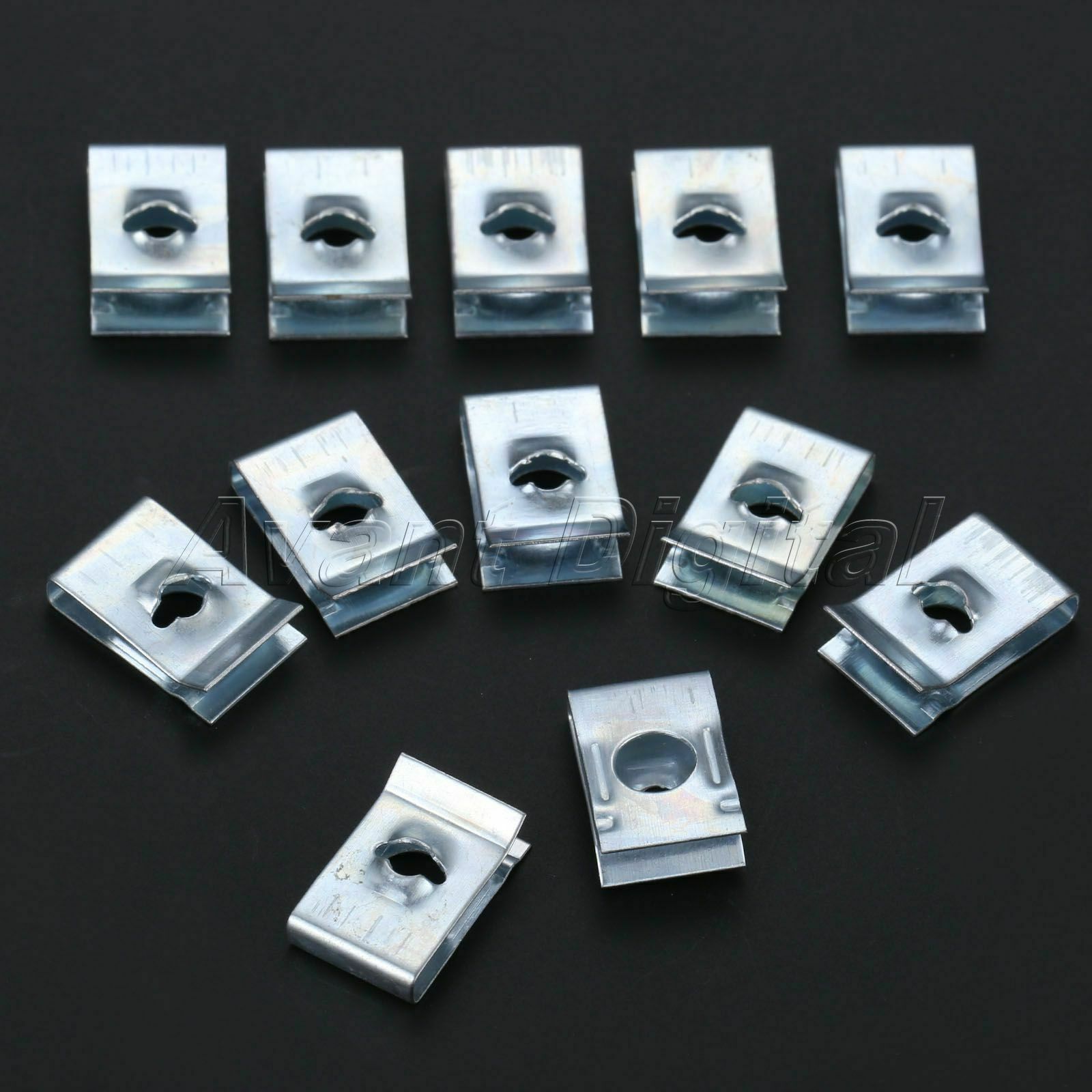 Wholesale 50x Auto U Clips Trim Fasteners Retaining Screws Panel Sliver Rivets