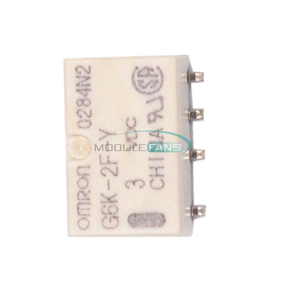 5PCS 3V SMD G6K-2F-Y-3VDC Signal Relay 8PIN for Omron Relay MF
