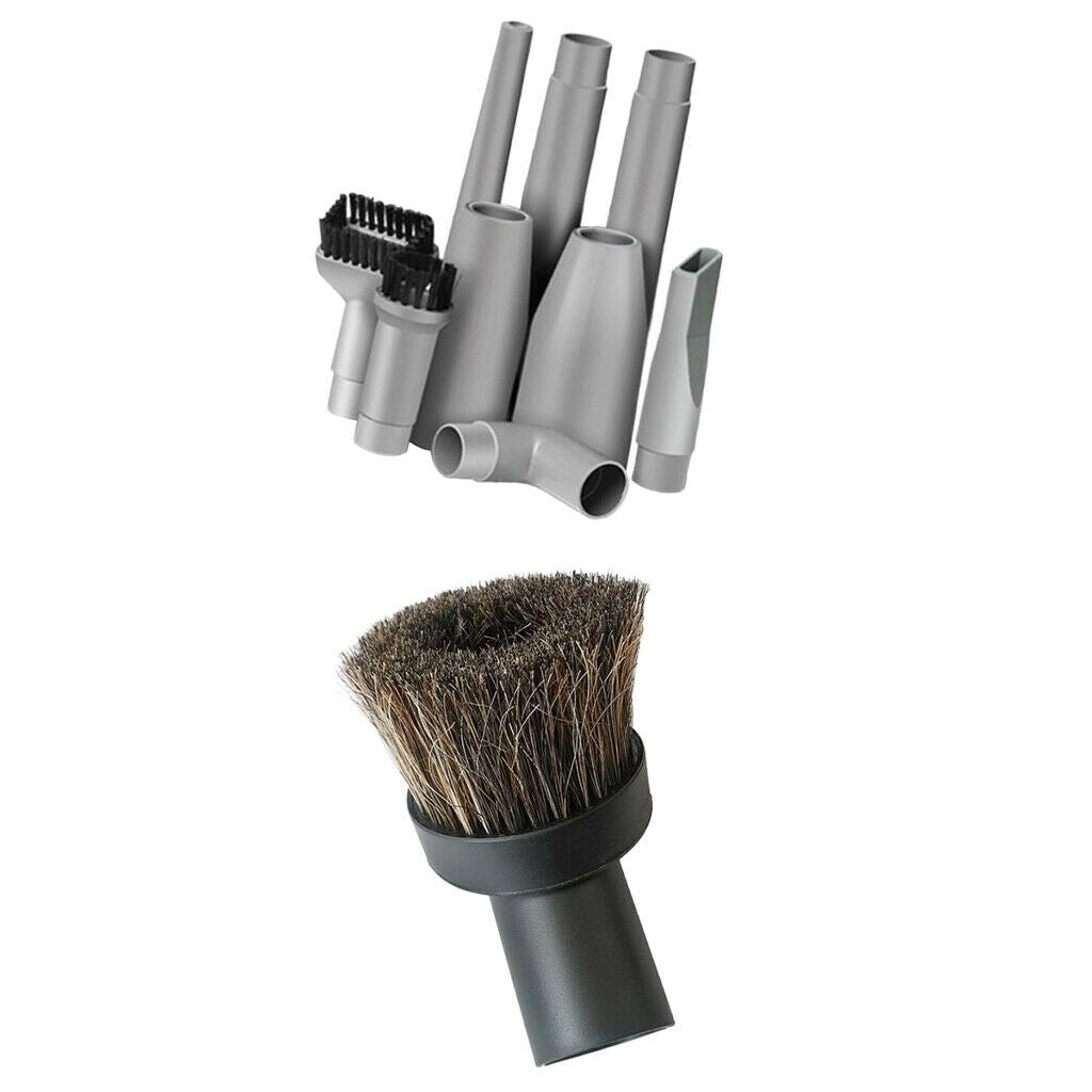 10pcs/set Vacuum Attachment Accessories Nozzle Head Brush Tube Connector