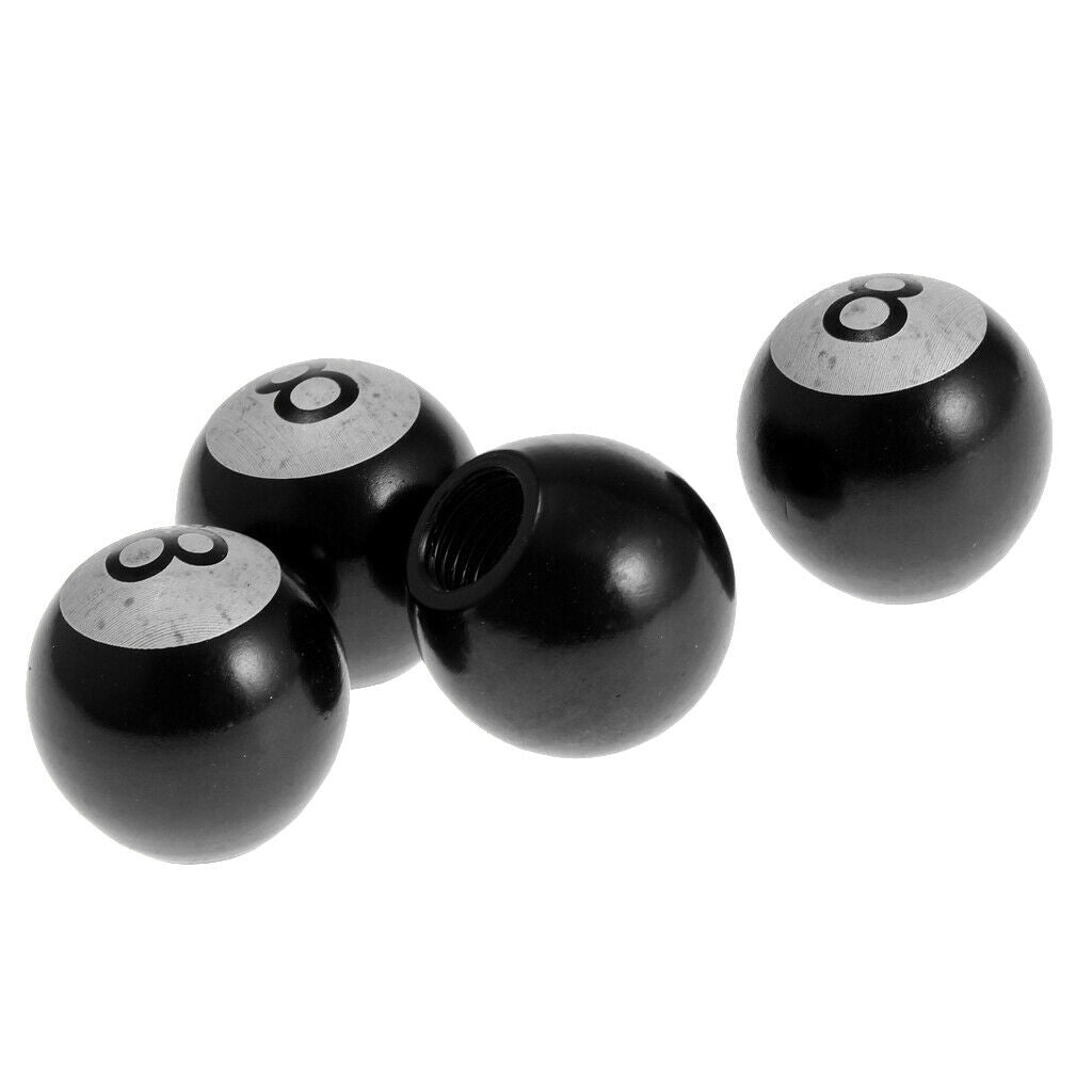 4x Black Car Wheel Tire Valve Dust Stems Air  Covers Accessories