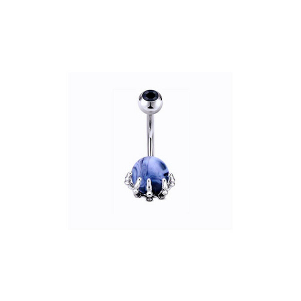 14 Pieces Belly Button Rings Navel Ring Barbell for Women Girls 14G 10mm