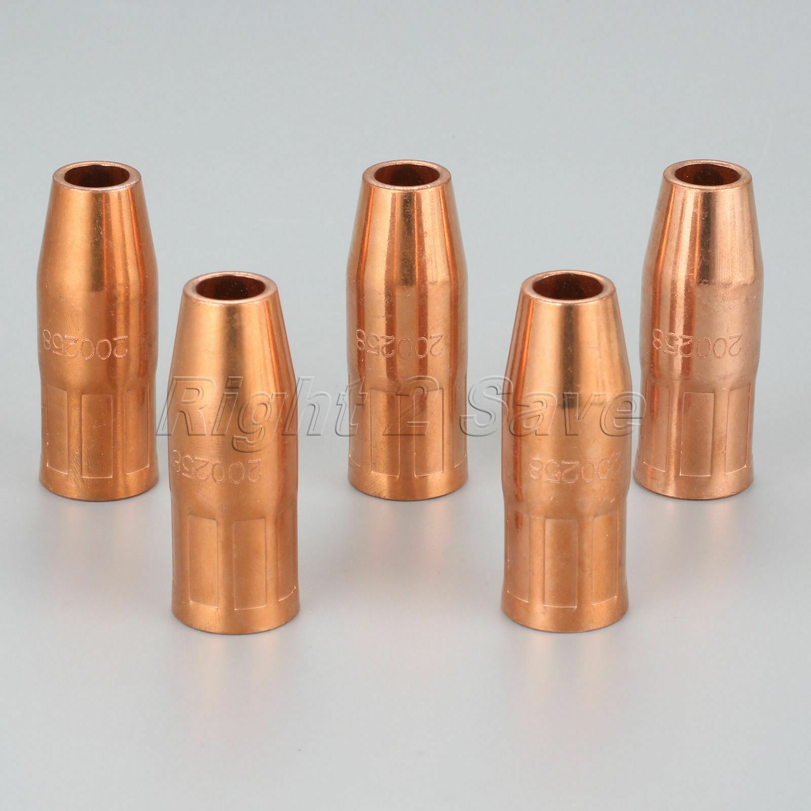 5Pcs MIG Flush Nozzle Tip 200258 1/2" orifice Fit for Miller M25 M40 Hobart Gun