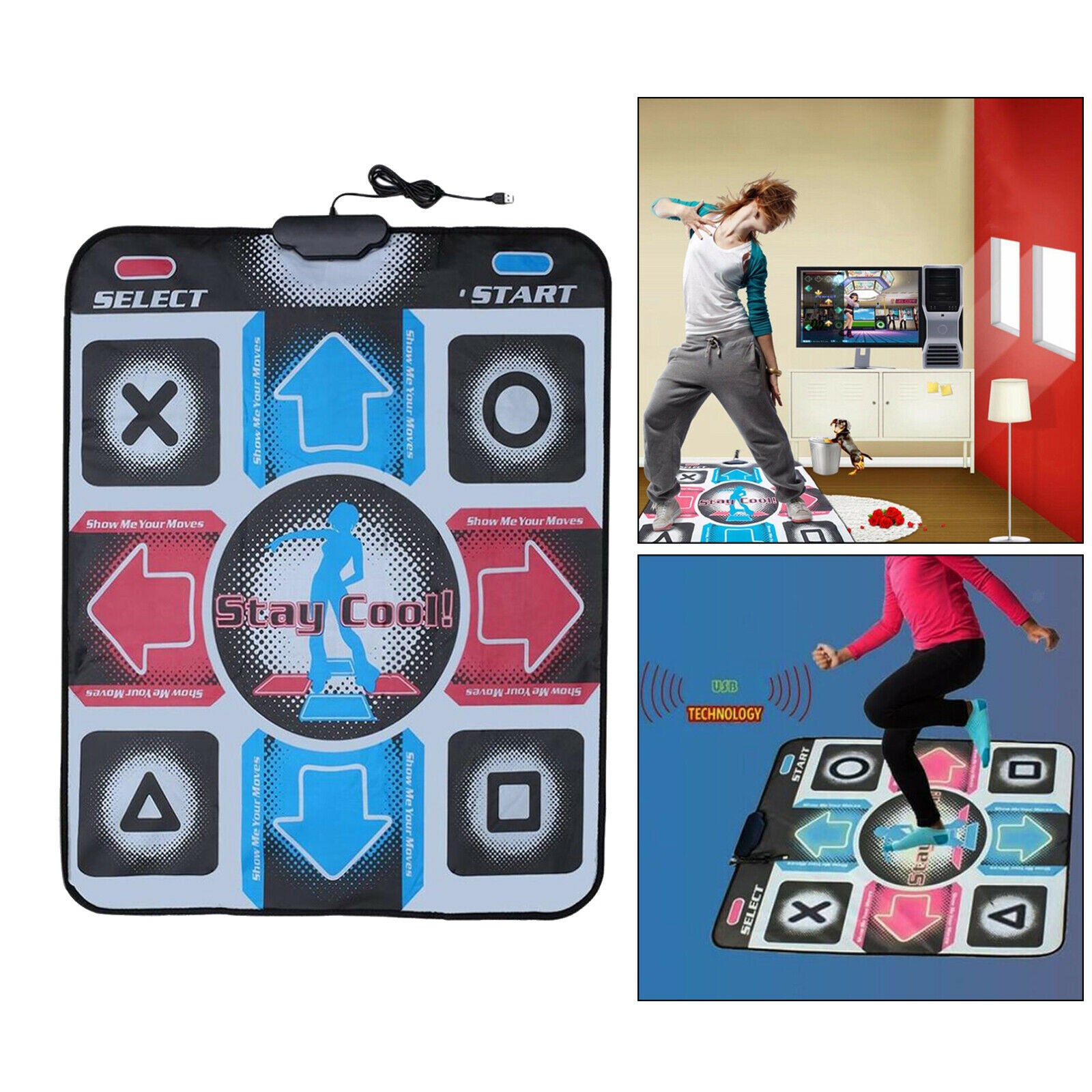 Non-slip Dance Mat Dance Pad W / CD Disc for Laptop PC