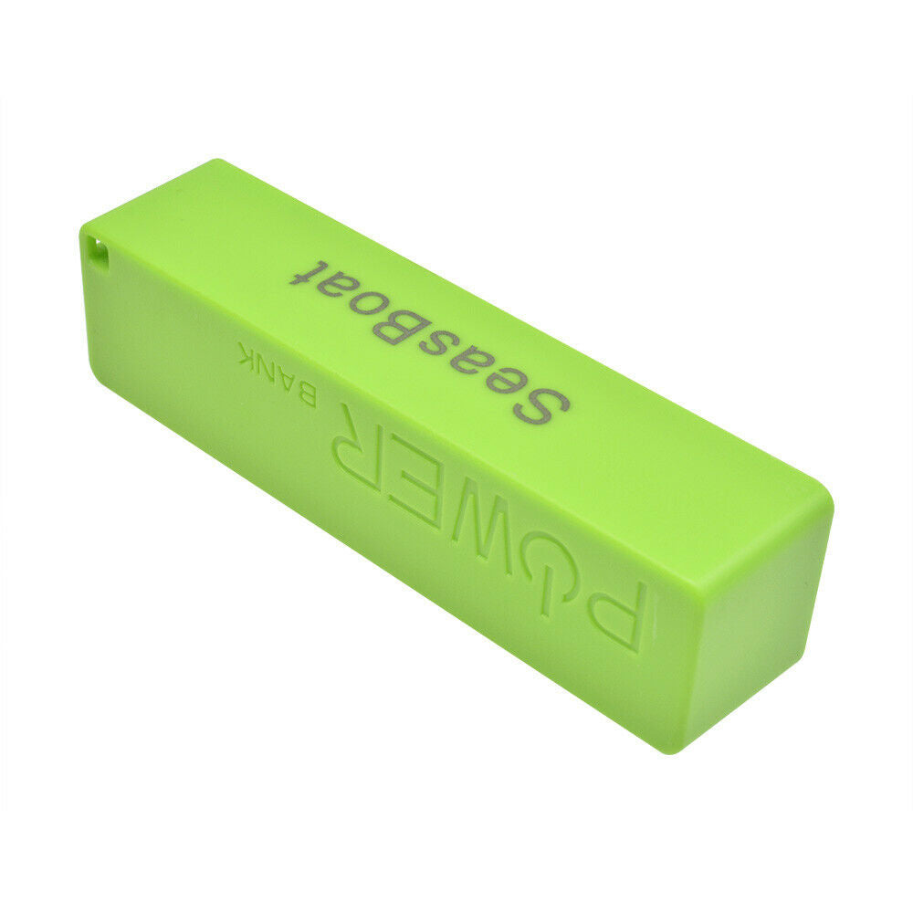 SeasBoat 1800m/2200m/2600mAh Green USB Power Bank Case 18650 Battery Charger DIY
