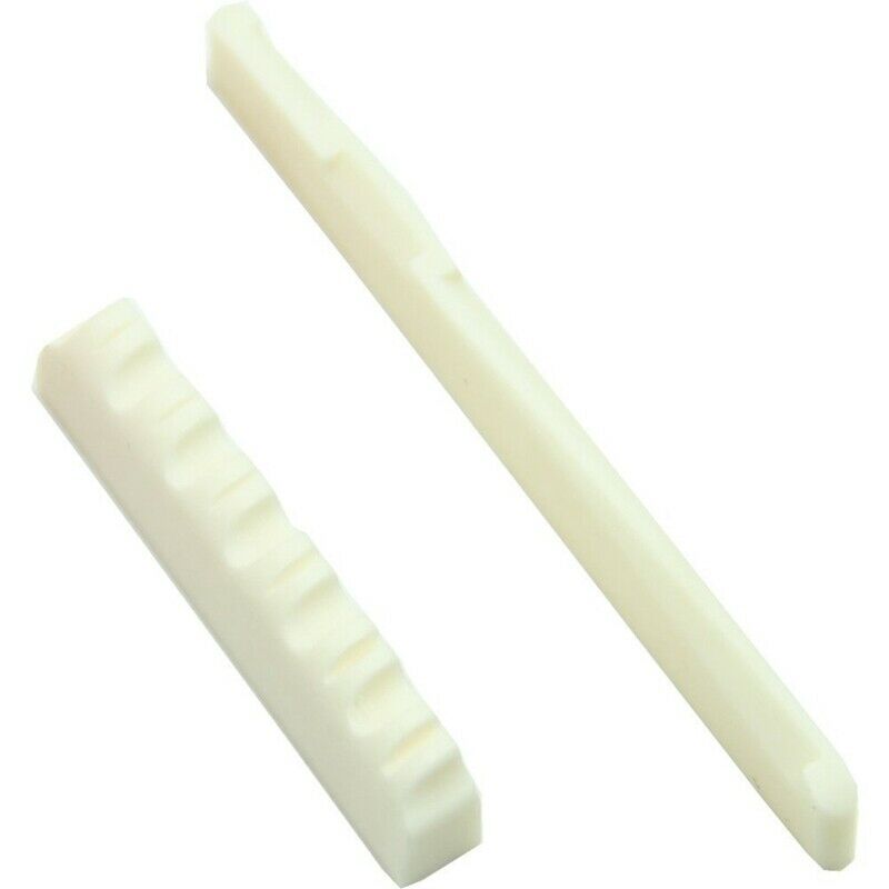 1Set Ivory Bone Bridge Saddle And Nut For 6 St Acoustic Guitar M5W4W4
