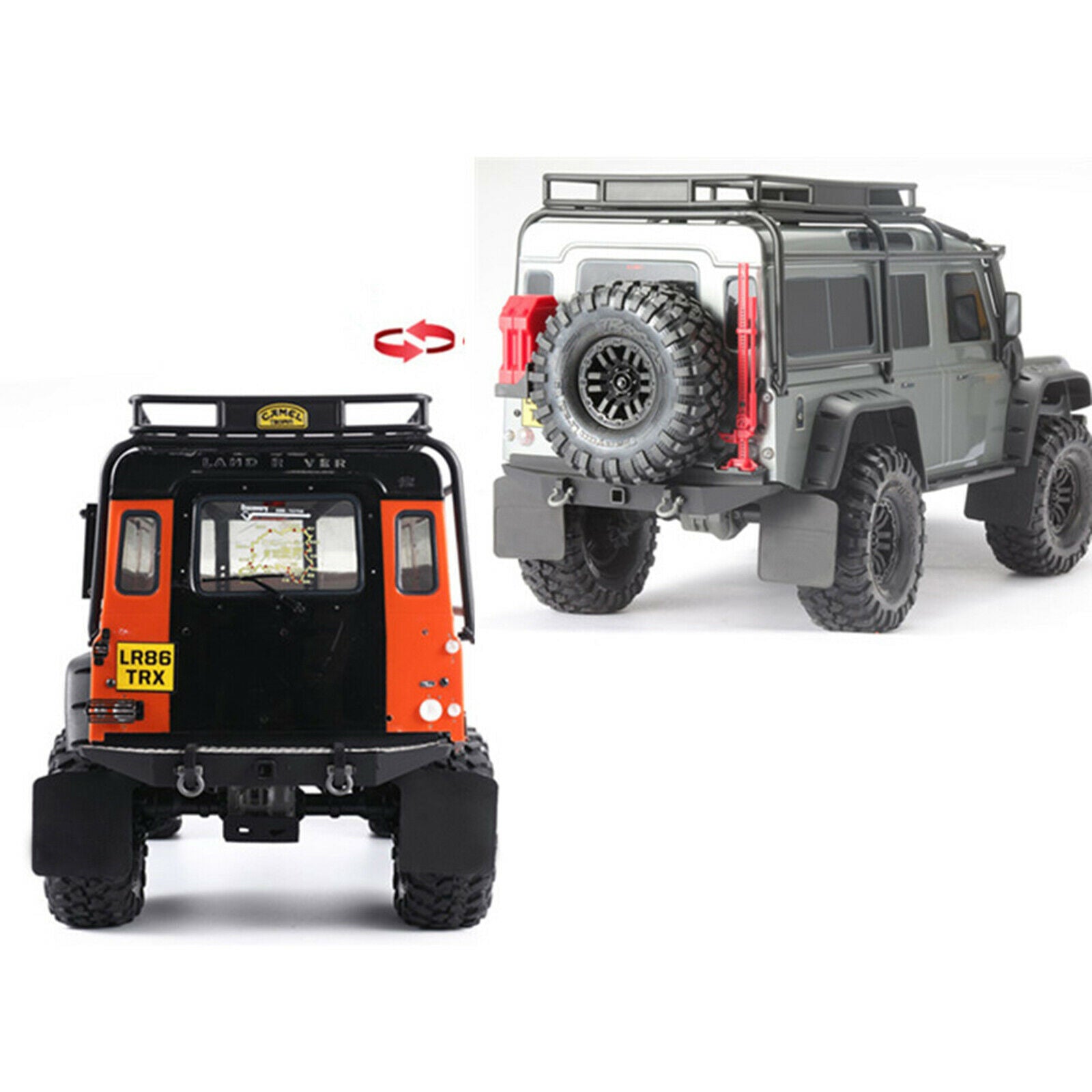 Front Rear Mud Rubber Mud Fender Guard Sets For TRAXXAS TRX-4 D110 Defender 1/10