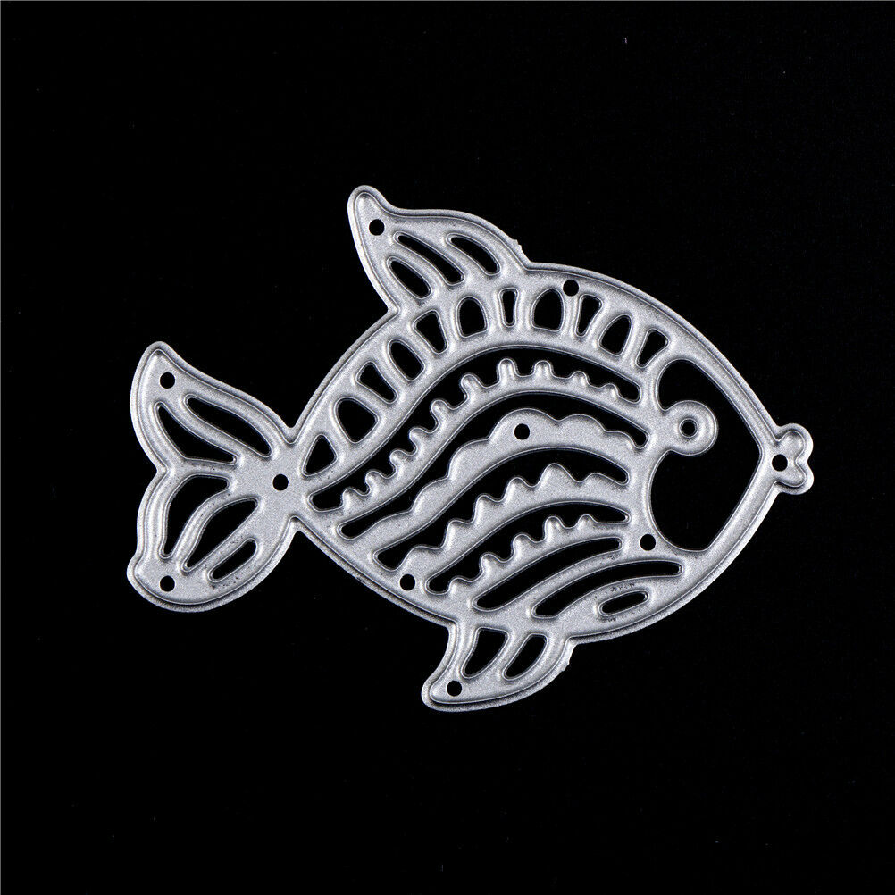 1x Cute Fish Metal Cutting Dies Stencils For Scrapbooking DIY Album Cards .l8