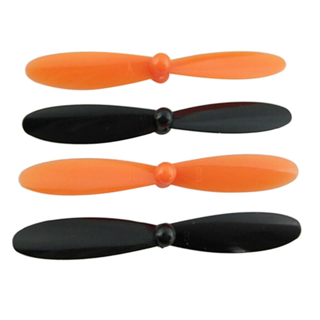 20pcs Propellers Airscrew Replace for   X4 H107 Accessory Black+Orange