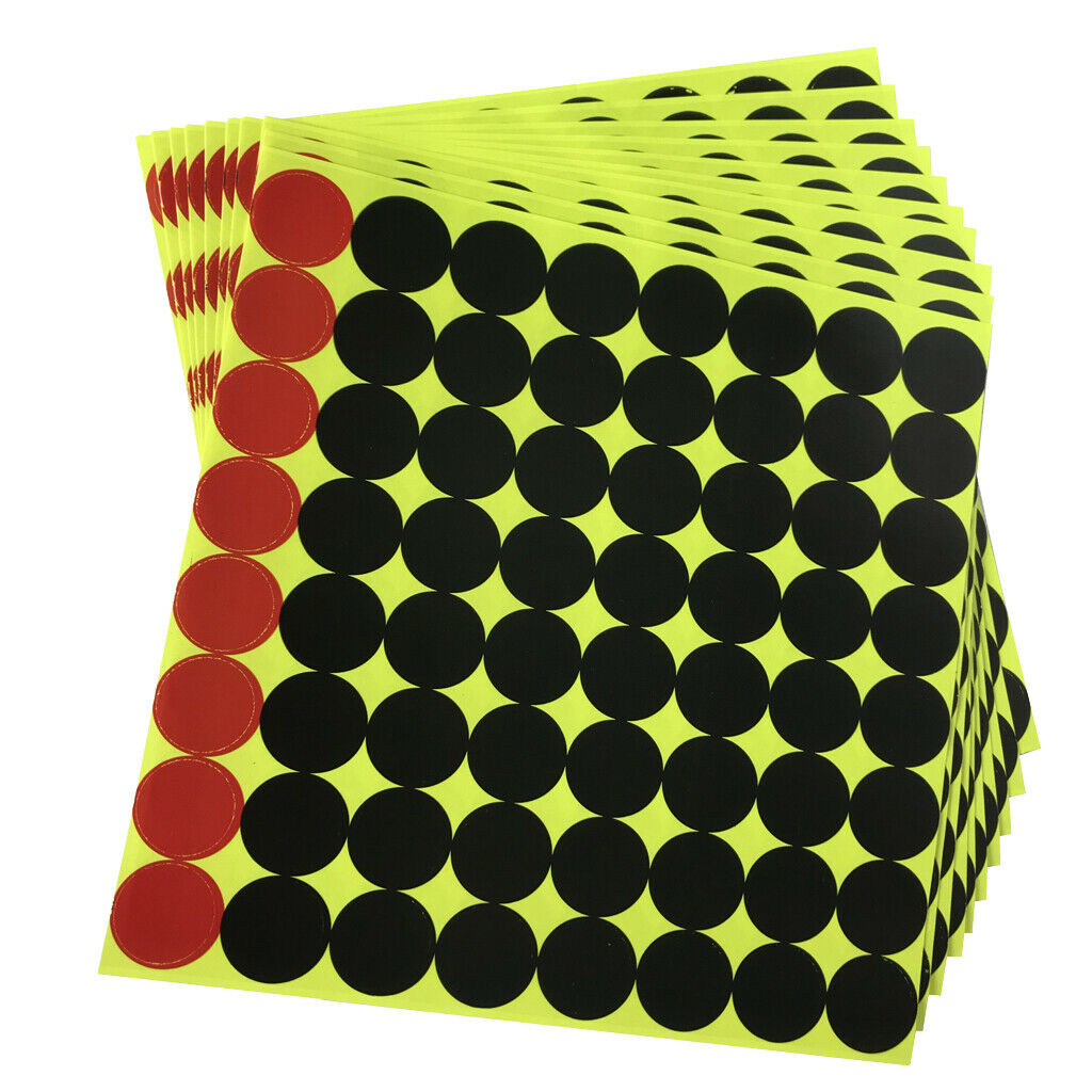640 Pieces Round White Paper Adhesives Paper Splash Adhesives For Shooting