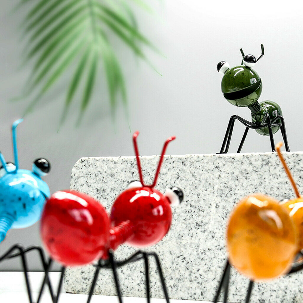 4PCS Ant Wall Decor Yard Fence Patio Hanging Ornaments Kid's Room Sculptures