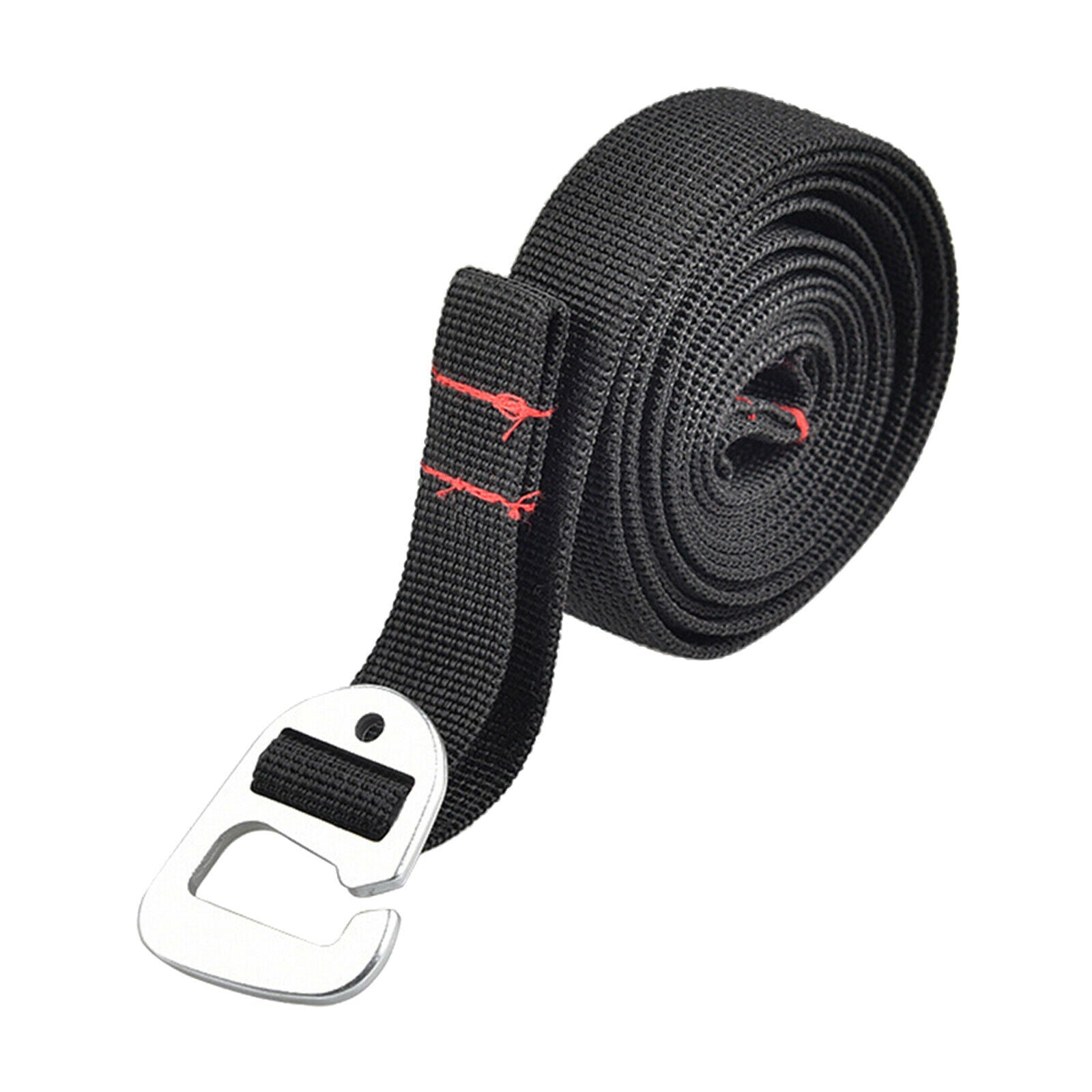 Luggage Strap Travel Suitcase Packing Belt Flat Bungee Cord 2m,Black
