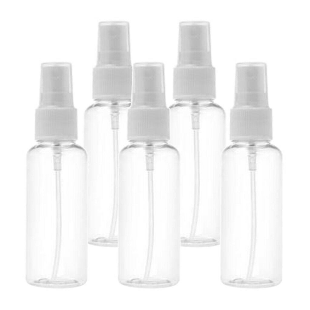 15x Clear Refillable Sprayer Essential Oils Travel Bottles Reusable 50ML