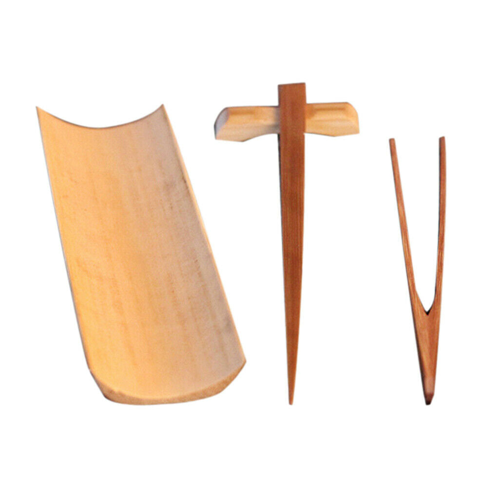4 pieces bamboo tea tableware Chinese Gongfu tea ceremony Cha Dao