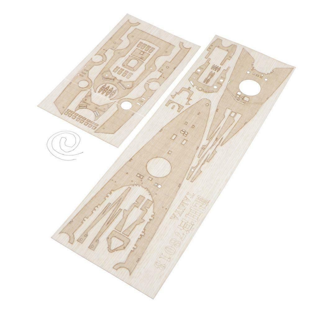 1:350 Scale Wood Deck with Anchor Chain German Bismarck  Material