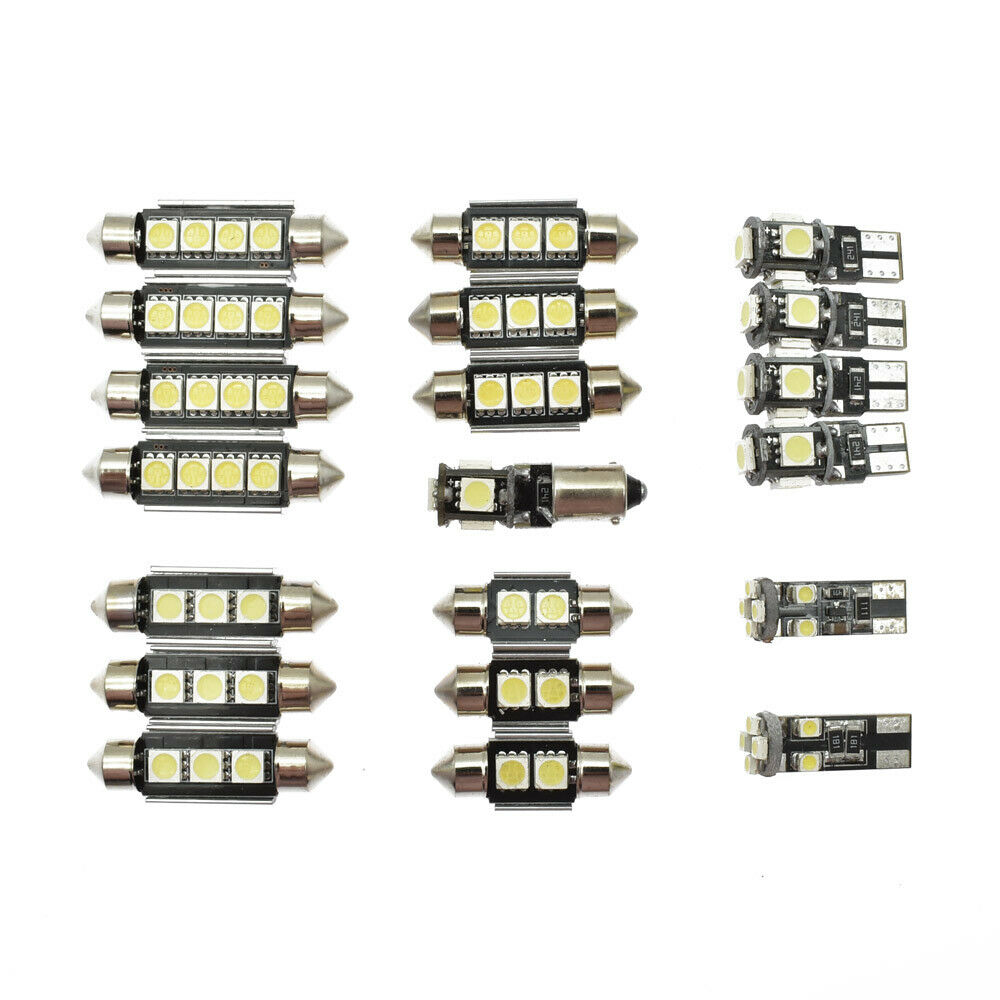 20pcs White Car Interior Lamp LED Light Kit For Audi A4 S4 B8 Avant 2009-2015