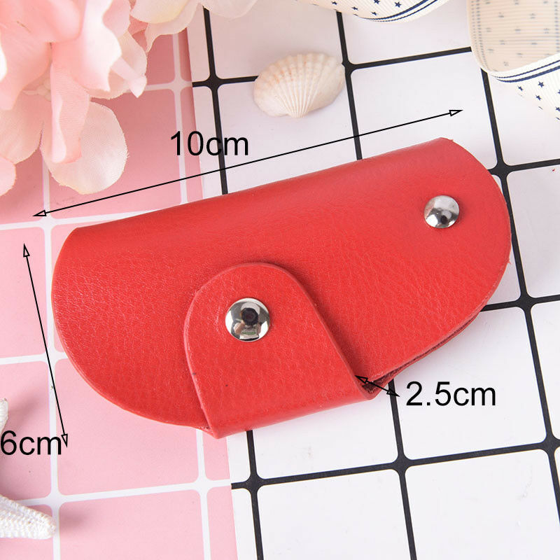 cowhide leather car key bag wallet multi function case housekeeper holderBDAU