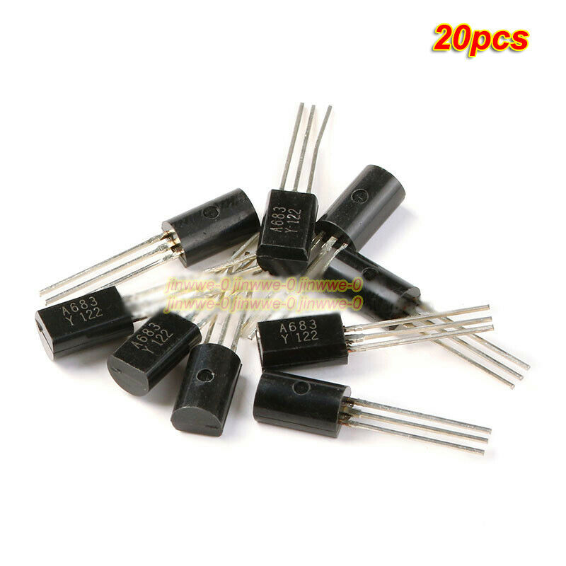 20pcs DIP Transistors 2SA683 A683 low power 1A/30V TO-92L Triode
